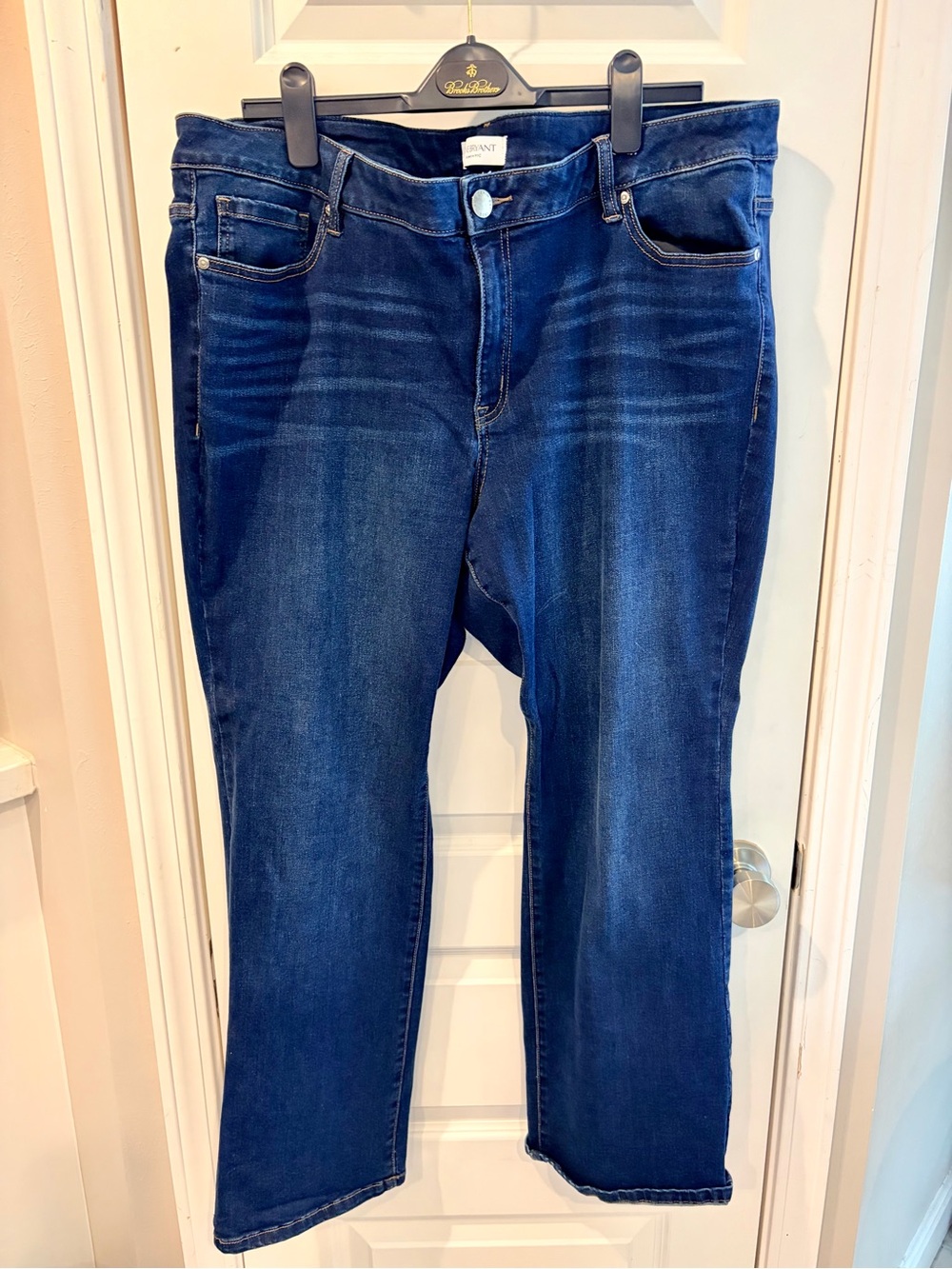Lane Bryant Dark Indigo Straight Leg Stretch Jeans